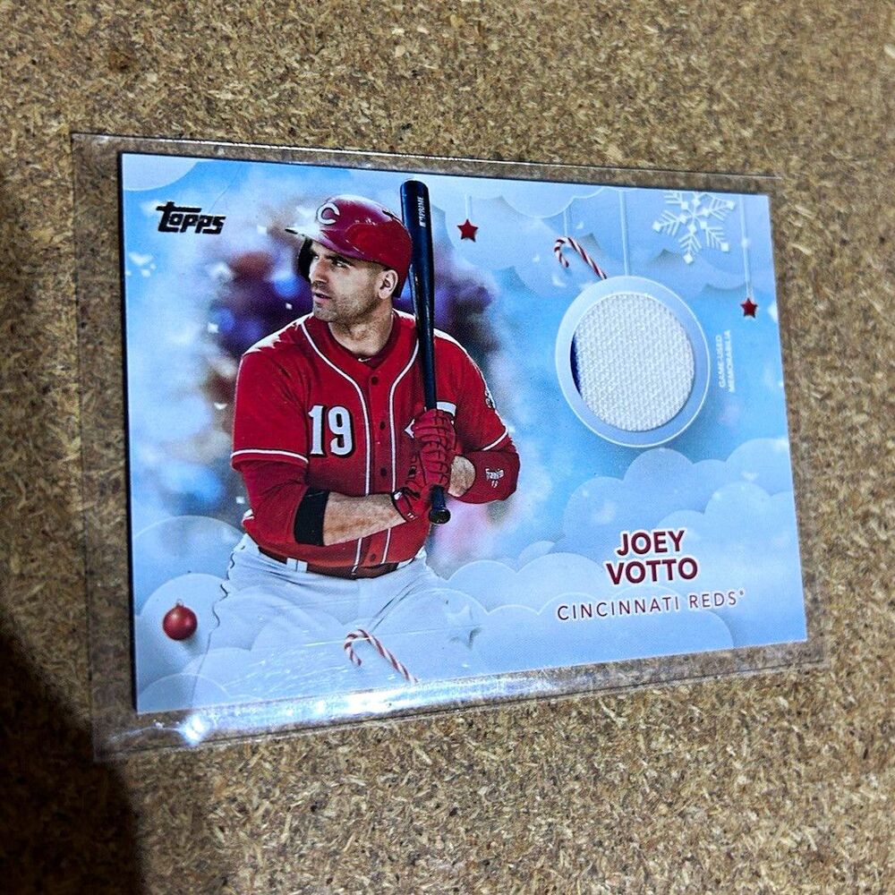 Topps 2020 Holiday Walmart Mega Box Relics Joey Votto Reds #WHR-JV MEM - Picture 1 of 2